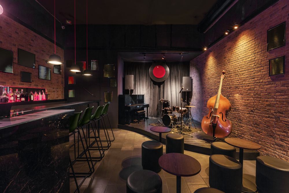 Bar With Live Music And Acoustical Treatments